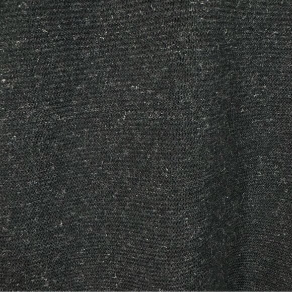 Eileen Fisher Cotton Viscose Linen Blend Long Cardigan Draped Front Marled Large - Picture 6 of 8